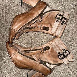 Freebird by Steven Tan Leather Heeled Boots